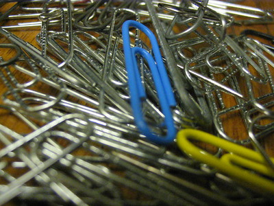 pile of paperclips