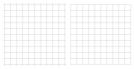 two grids, but one has loose edges