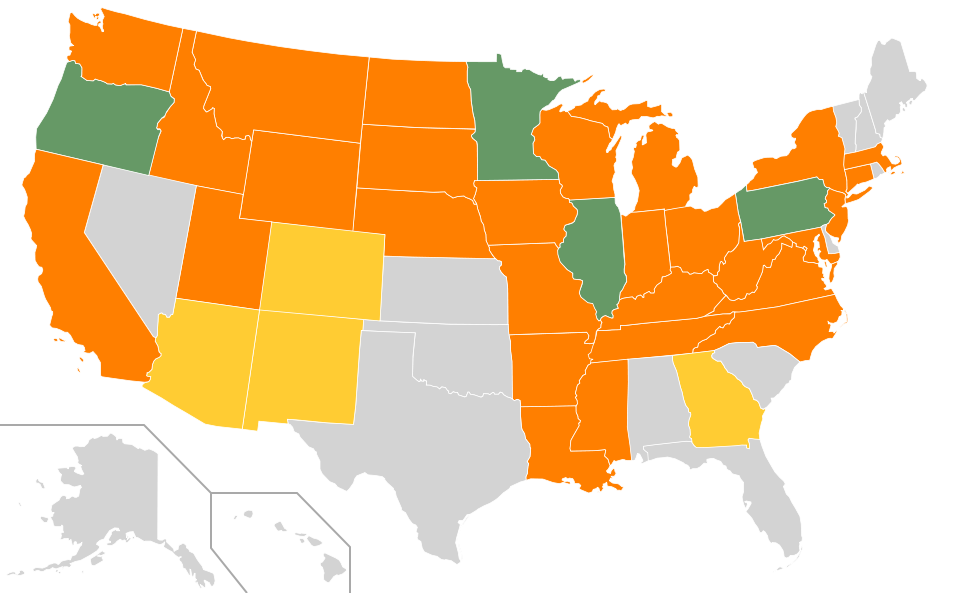 States I have been